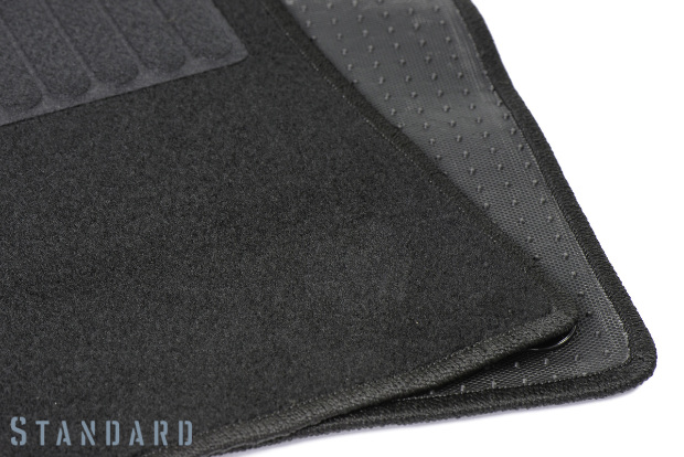 Коврики текстильные "Стандарт" для Hyundai Solaris I (хэтчбек 5 дв / RB) 2014 - 2017, черные, 5шт.