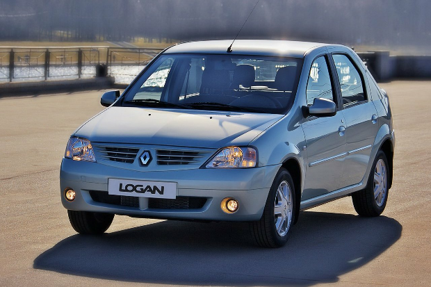 Коврики текстильные "Стандарт" для Renault Logan I (седан) 2004 - 2009, черные, 2шт.