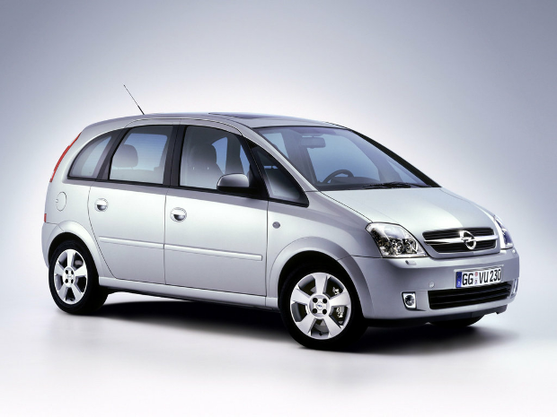 Коврики ЭВА "EVA сота" для Opel Meriva (минивэн) 2002 - 2006, черные, 4шт.