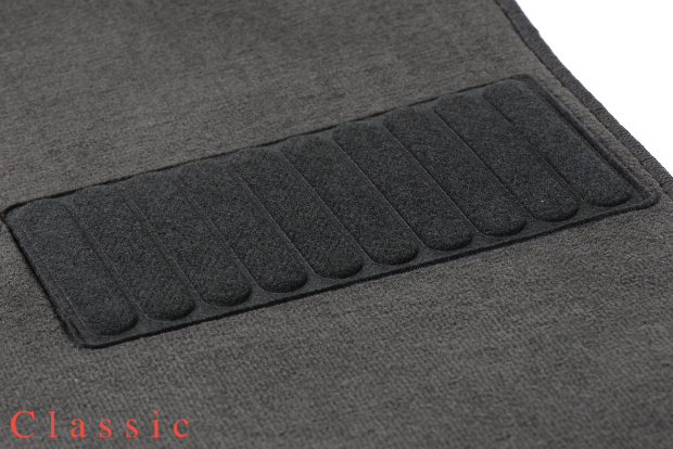 Коврики текстильные "Классик" для Hyundai Santa Fe IV (suv  5 мест / TM) 2018 - 2021, темно-серые, 5шт.
