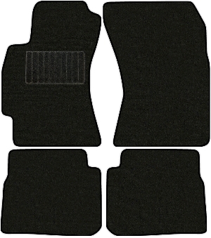 Коврики текстильные "Стандарт" для Subaru Forester (suv / SH) 2008 - 2013, черные, 4шт.