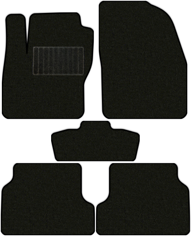 Коврики текстильные "Комфорт" для Ford Focus RS II (хэтчбек 5 дв / DA3) 2009 - 2010, черные, 5шт.