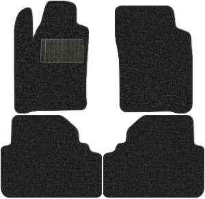 Коврики текстильные "Комфорт" для Renault Scenic II (хэтчбек 5 дв) 2006 - 2009, темно-серые, 4шт.