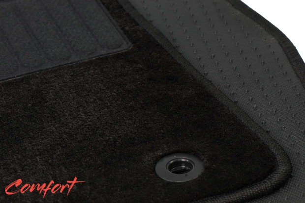 Коврики текстильные "Комфорт" для Audi RS6 IV (универсал / 4G5/C7) 2014 - 2018, черные, 4шт.
