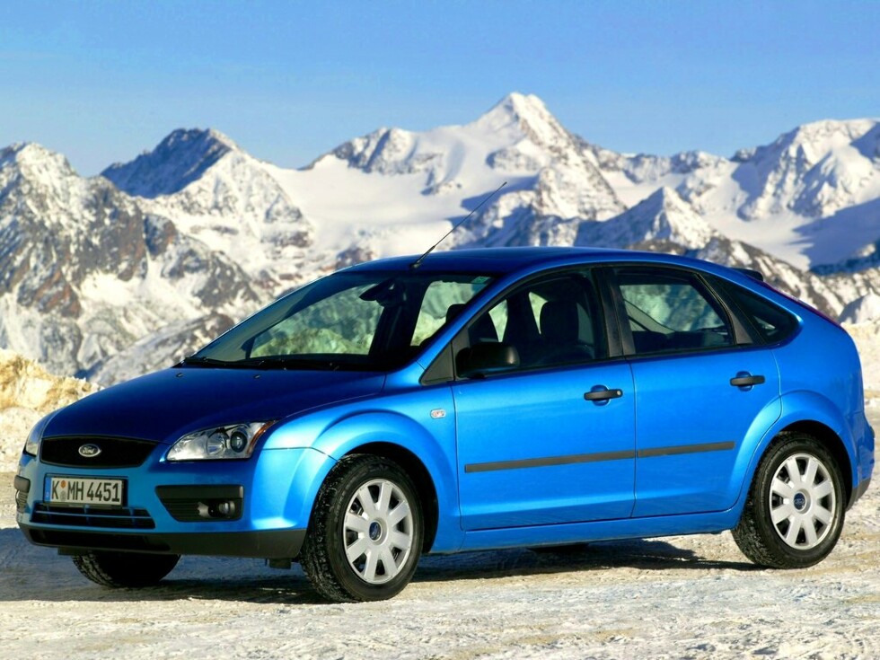 Коврики ЭВА "EVA ромб" для Ford Focus II (хэтчбек 5 дв / CB4) 2004 - 2011, серые, 5шт.