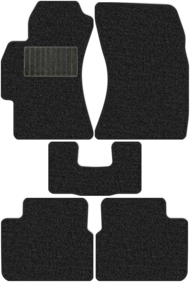 Коврики текстильные "Классик" для Subaru Impreza WRX (седан / GE) 2007 - 2014, темно-серые, 5шт.
