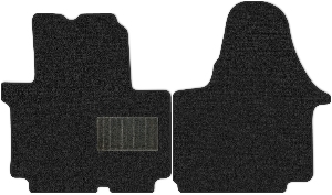 Коврики текстильные "Комфорт" для Renault Trafic (минивэн / JL) 2006 - 2014, темно-серые, 2шт.