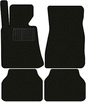 Коврики текстильные "Классик" для BMW 5-Series IV (седан / E39) 2000 - 2003, черные, 4шт.