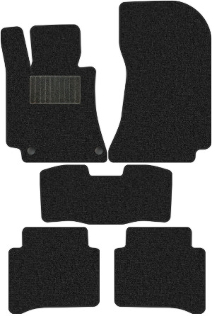 Коврики текстильные "Комфорт" для Mercedes-Benz E-Class (универсал / S212) 2009 - 2012, темно-серые, 5шт.